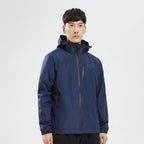 Men Single Layer Outdoor Hooded Jacket Casual