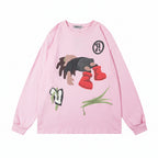Men’s Cartoon Printed Crew Neck Sweatshirt Casual Style