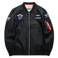Men’s Casual Embroidered Cotton Zipper Jacket