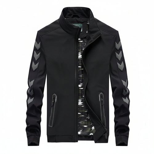 Men’s Casual Nylon Jacket Lightweight Zipper Pocket Design