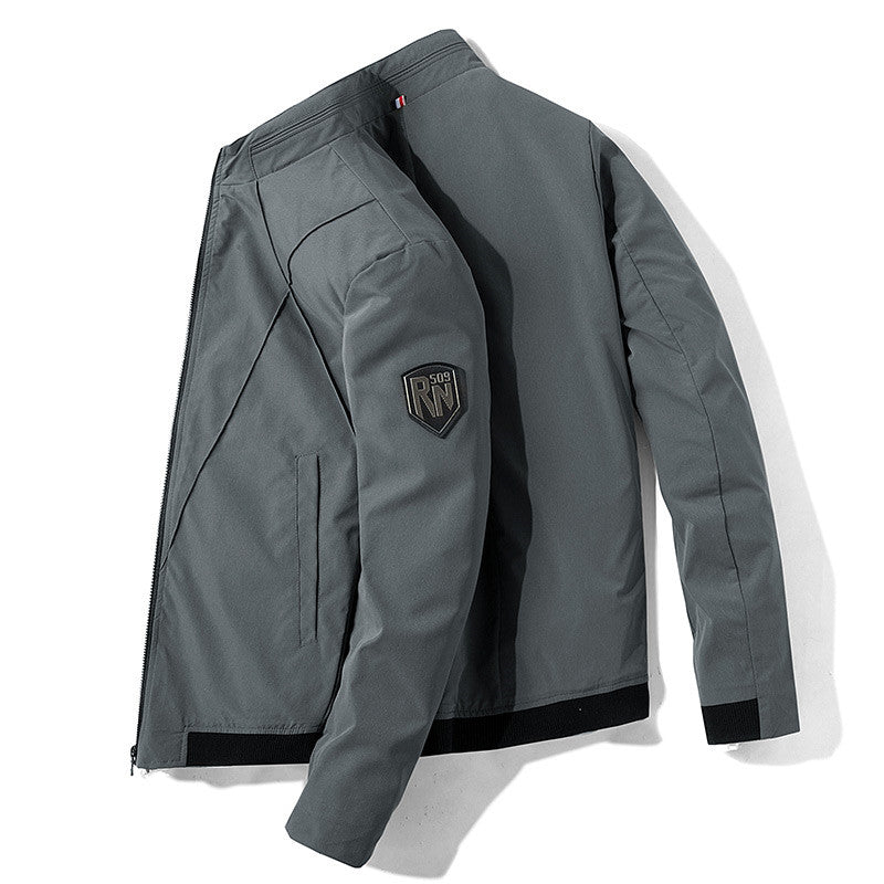 Men’s Slim Fit Baseball Collar Casual Jacket