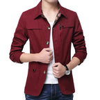 Men’s Slim Fit Lightweight Cotton Jacket Casual Style