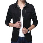 Men’s Slim Fit Lightweight Cotton Jacket Casual Style