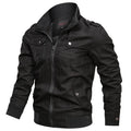Men’s Solid Color Stand Collar Casual Jacket