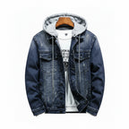 Men’s Thick Hooded Denim Winter Jacket Casual