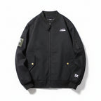 Men’s Washed Satin Work Jacket Loose Fit Casual