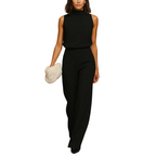 Women’s Elegant Halter Neck Wide Leg Jumpsuit