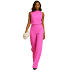 Women’s Elegant Halter Neck Wide Leg Jumpsuit