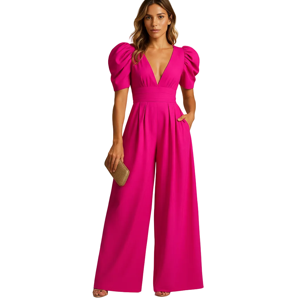 Women’s Elegant Long Flowing Formal Jumpsuit