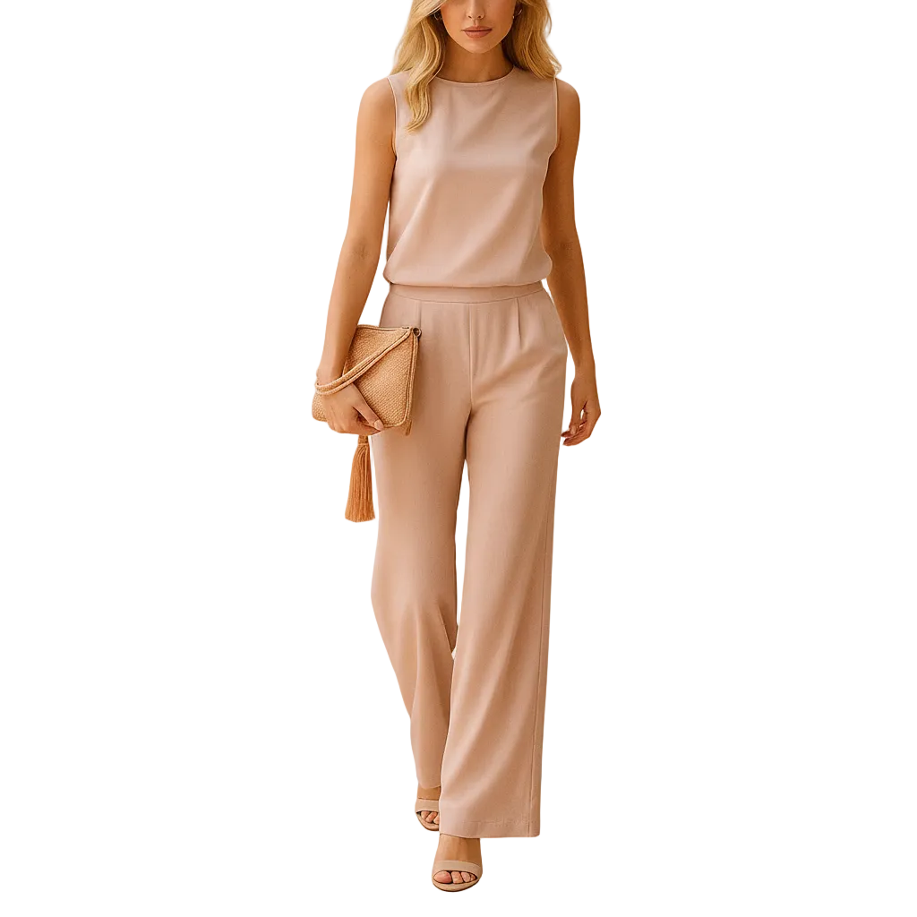 Women’s Elegant Wide Leg Minimalist Jumpsuit