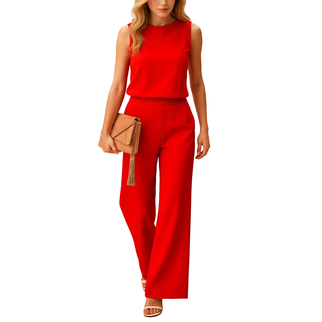Women’s Elegant Wide Leg Minimalist Jumpsuit