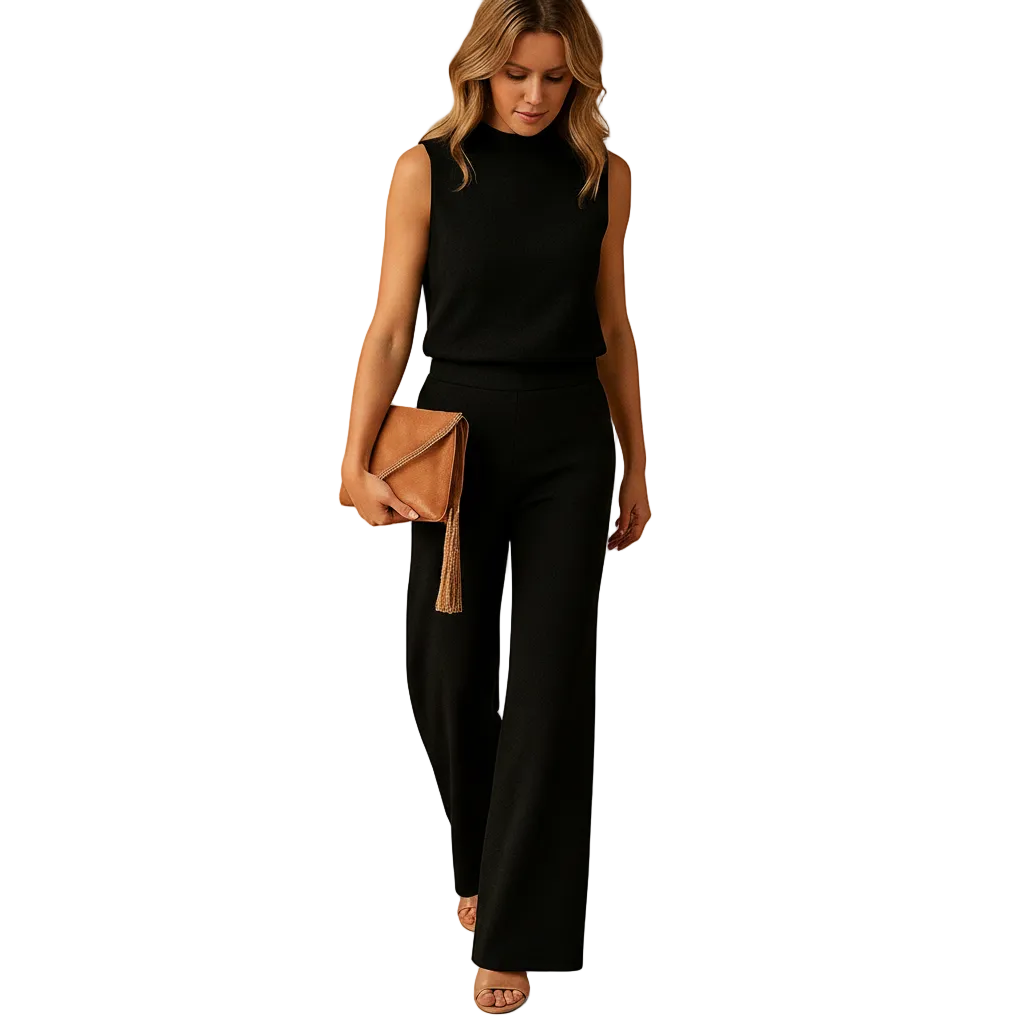 Women’s Elegant Wide Leg Minimalist Jumpsuit