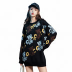 Women’s Vintage Japanese Animal Knit Sweater Loose Fit