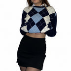 Women’s Vintage Solid Knit Sweater Soft Slim Fit